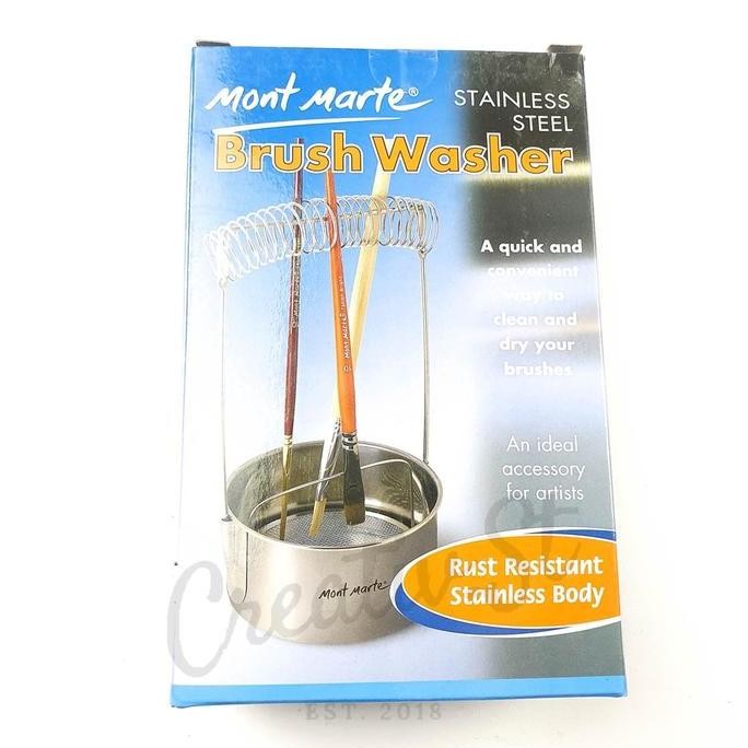 

TERLARIS - Mont Marte Tempat Cuci Kuas Brush Washer - Stainless Steel MAXX0007