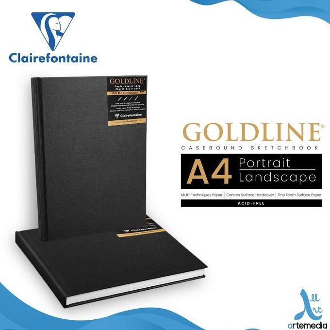 

Sale Buku Sketsa Clairefontaine A4 Goldline Hard Cover Sketchbook
