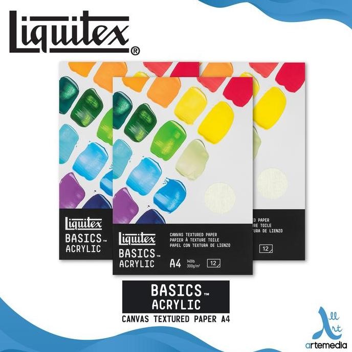 

Liquitex Basics Acrylic Paper Pad Canvas Texture Kertas Gambar