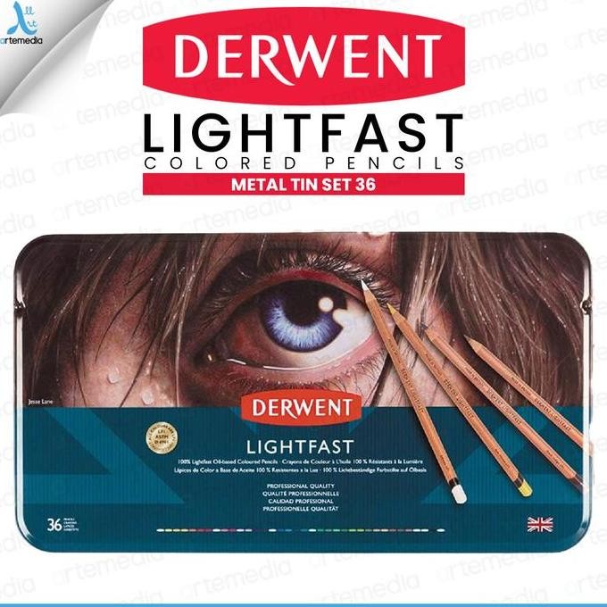 

Pensil Warna Derwent Lightfast 36 Pencil Color Metal Tin Set
