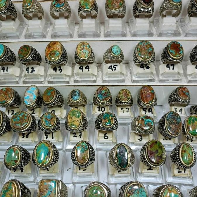 Baru Cincin Natural Batu Pirus Persia