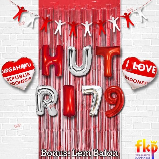 Paket Dekorasi HUT RI / Dekor Simpel Agustusan Dirgahayu 17an Agustus