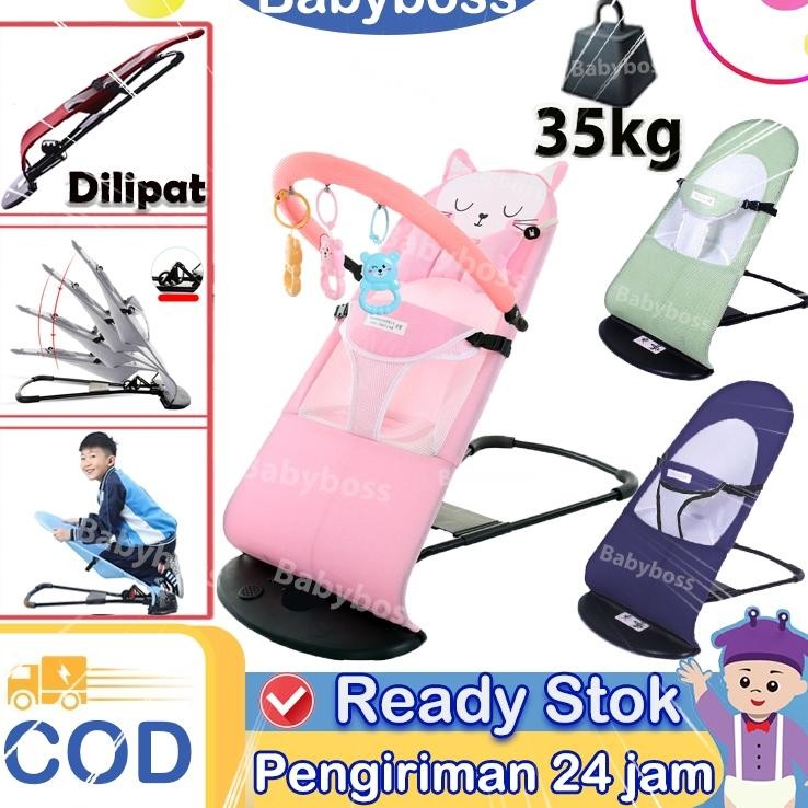Babyboss Kursi Ayunan Bayi Lipatkursi Bouncer Bayi Lipatkursi Ayunan Bayi Otomatis Lipatayunan Bayi 
