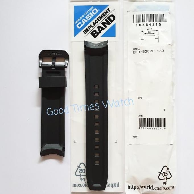 Baru STRAP EDIFICE EFR-536PB-1A3 / EFR-536 Casio Original