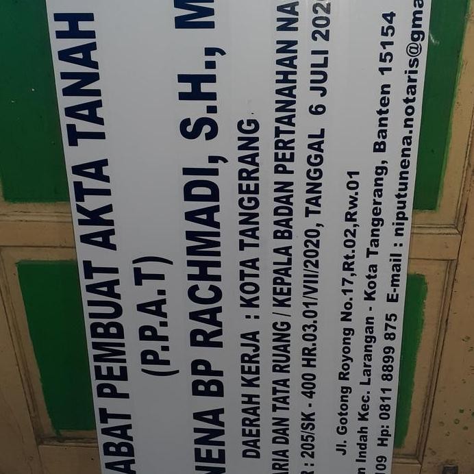 

New Plang nama notaris ppat advokat lainnya Aluminium Kantor Papan