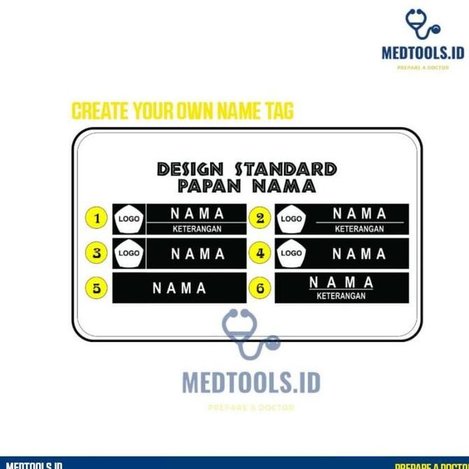 

New Name Tag Peniti Koas & Dokter (Custome)