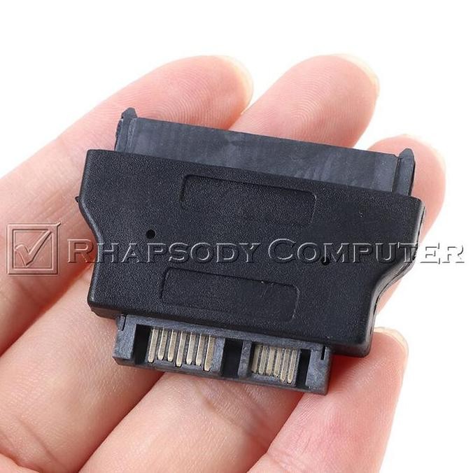 SATA 7+15 22pin Female to Slimline SATA 7+6 13pin Male Adapter murah