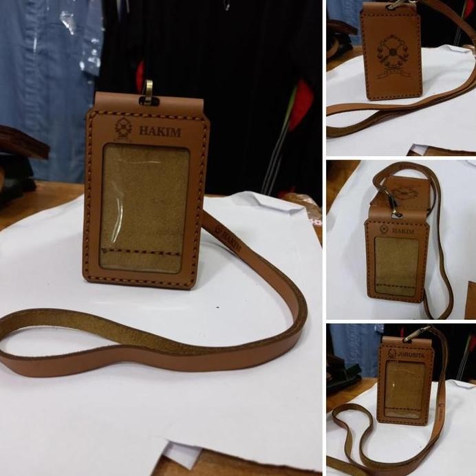 

New Name Tag/Id Card Holder HAKIM (asli kulit)