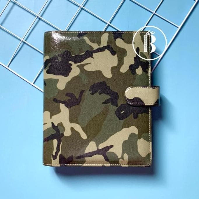 

New Binder READY Motif Army Printing Kulit Multiring 20ring A5 26ring B5