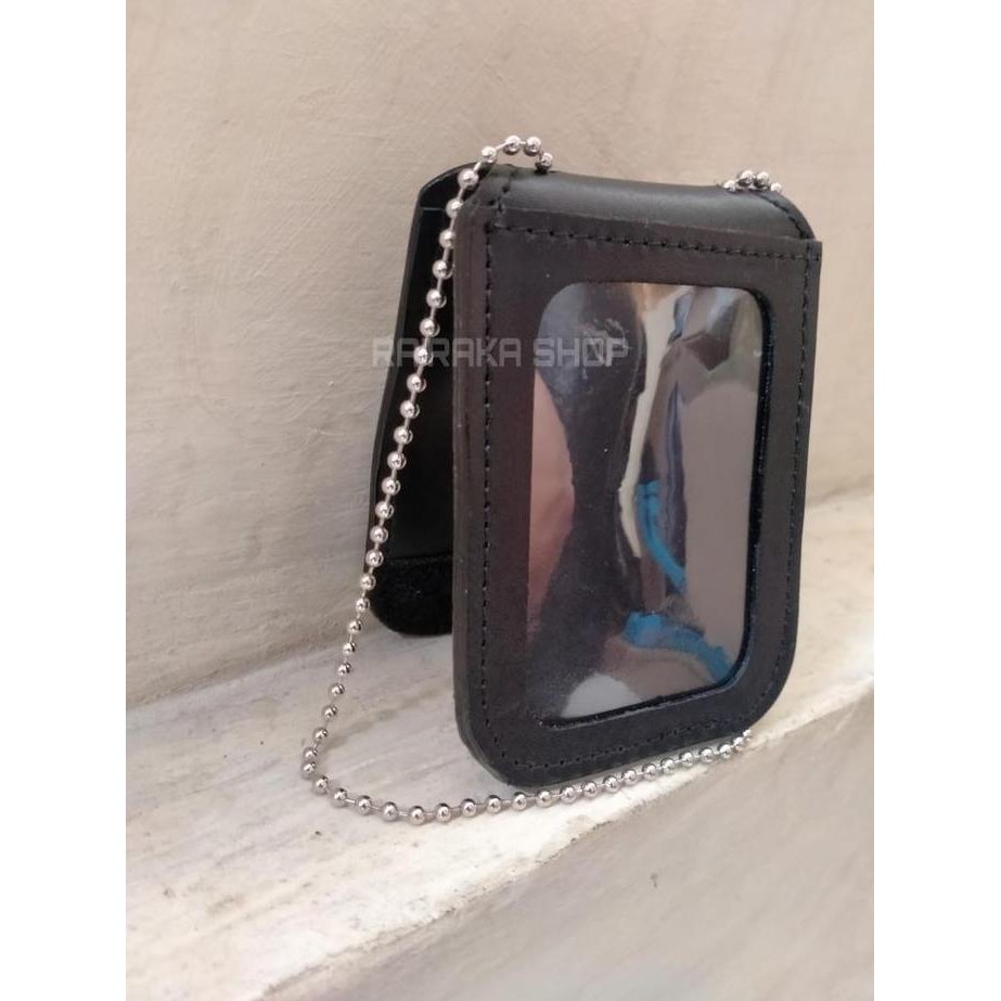 

New Dompet Kartu Idcard Name Tag Holder Kulit TNI