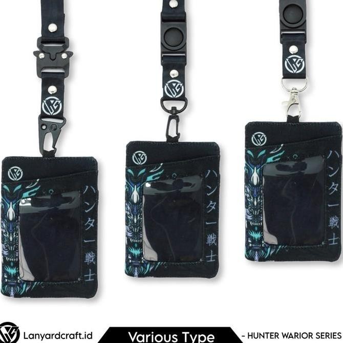 

New LC.ID Lanyard Craft Hunter Warior V2 Gantungan Tali Holder Card