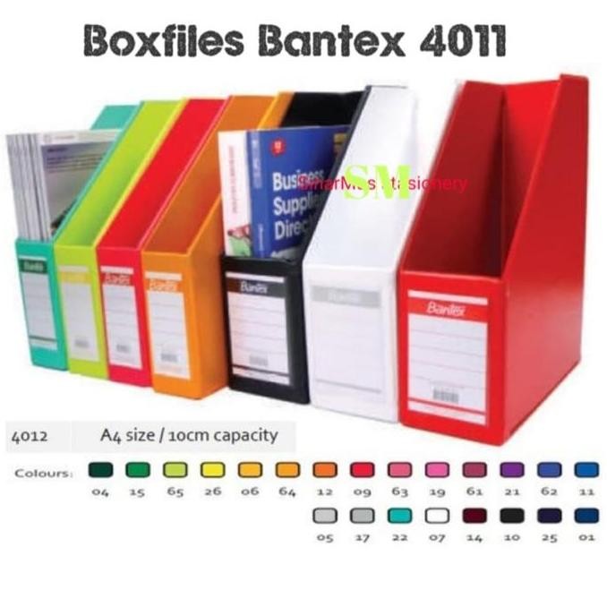 

New BOXFILE BANTEX / Magazine files 4011/ Dokumen Organizer (Folio 10 cm )