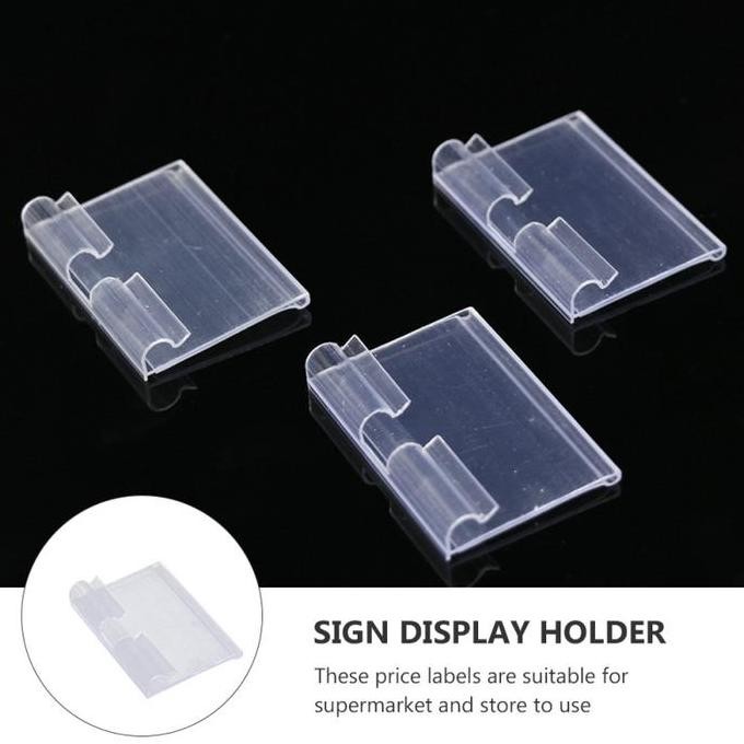 New 50pcs Tempat Harga Rak Minimarket/Label Harga Mika/Label Harga PVC