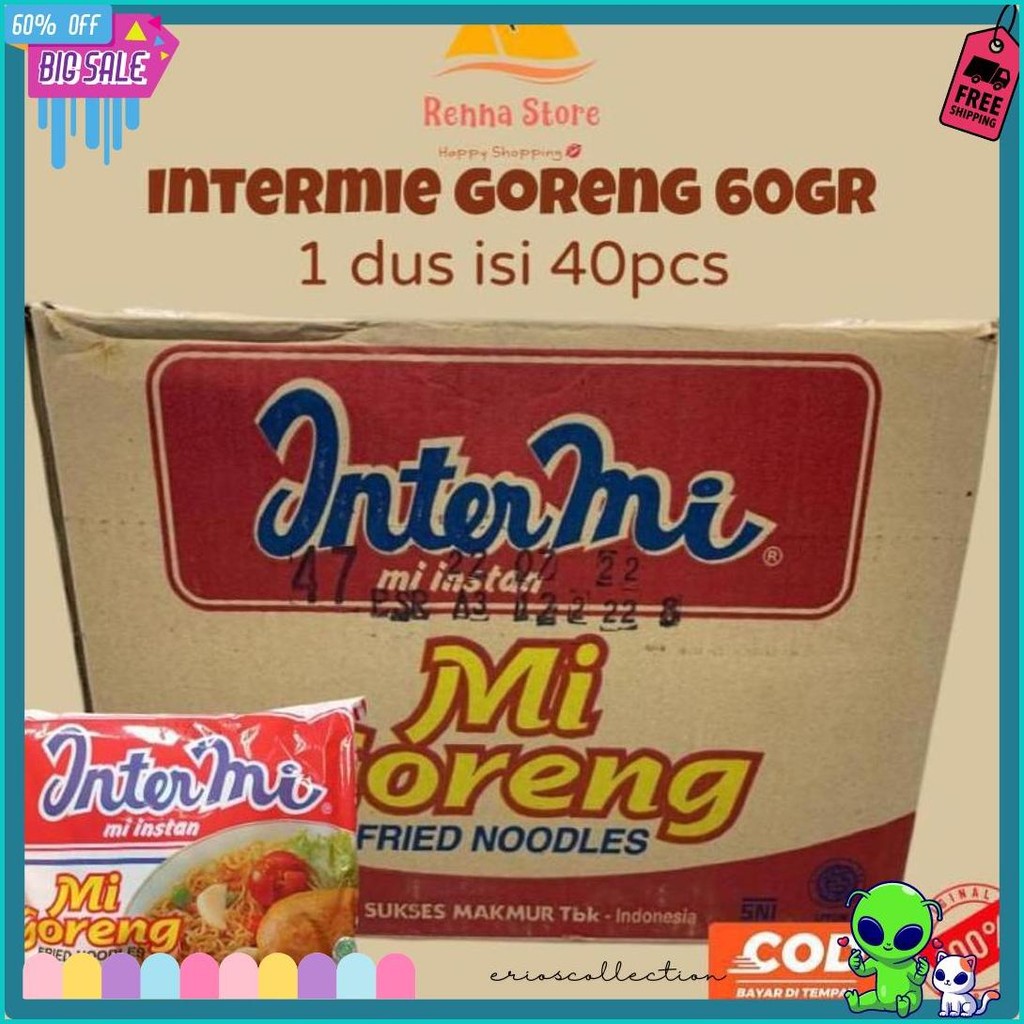 

Ekomie Goreng X Intermie Goreng X Sakura Kuah 60Gr (1Dus Isi 40Pcs) Murah Diskon Setengah Harga