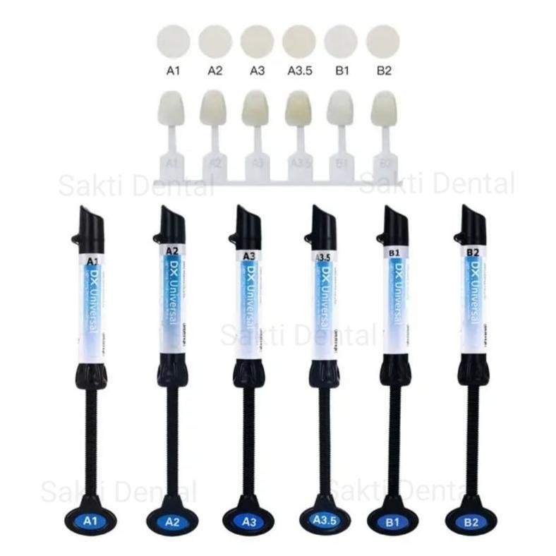 Promo - Composite Dentex Original Dental Nano Hybrid Dentex Universal Lem Gigi Behel Veneer Komposit