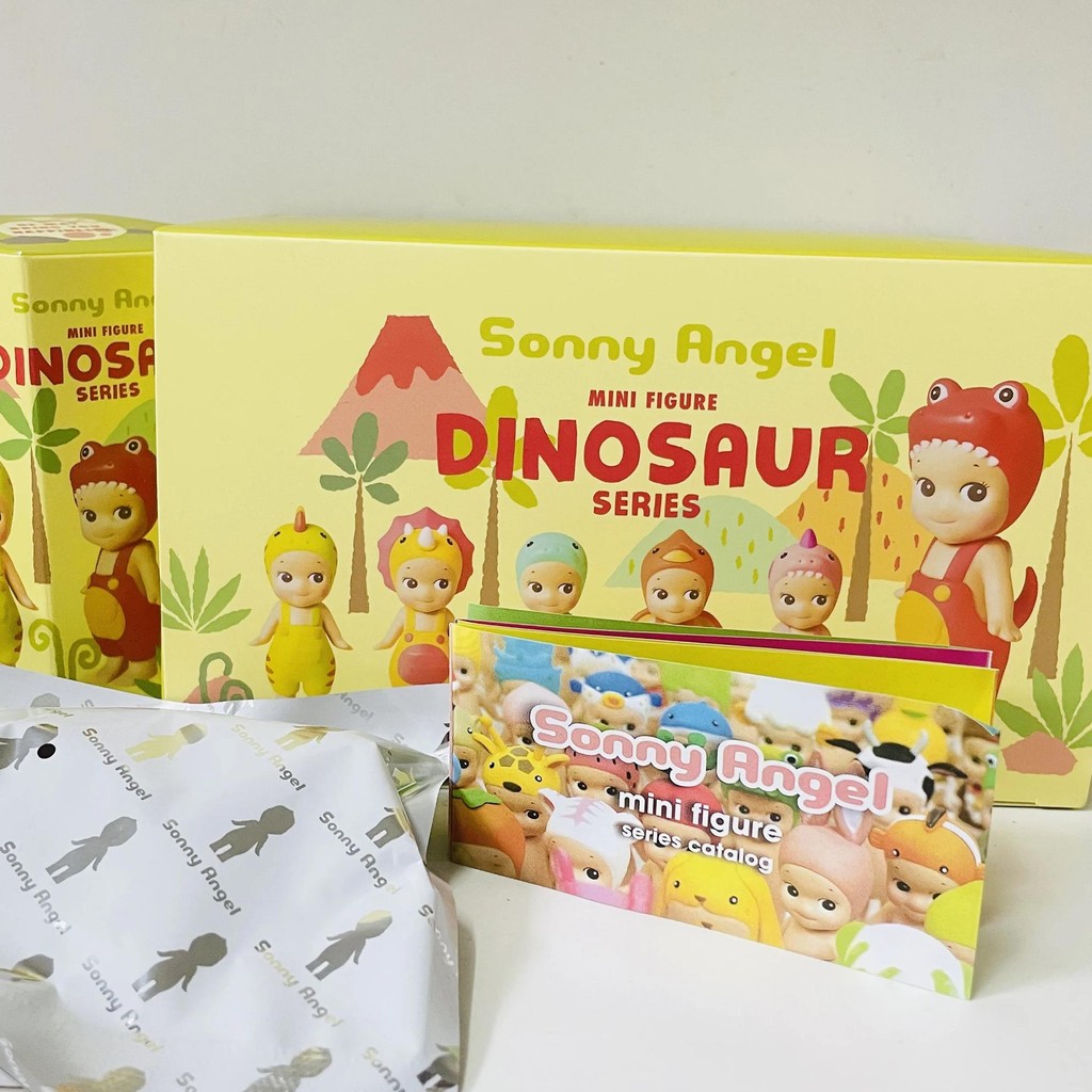 6Pcs/Box Sonny Angel Blind Box Dinosaur Series Anime Figures Ornaments Seoul Strawberry Dolls Fans C