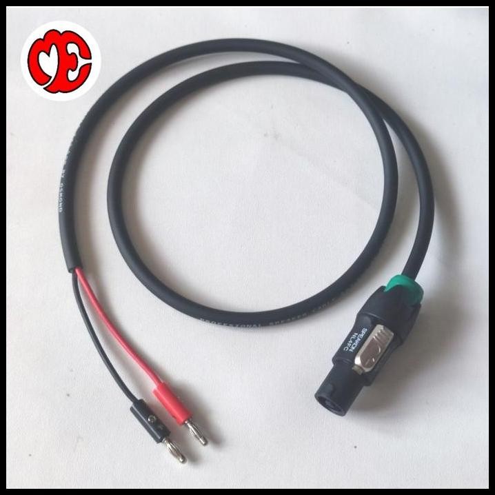 kabel speaker audio jack spikon to 2 jack banana