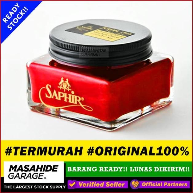 Ter Saphir Creme Red Merah 75Ml Semir Sepatu Kulit