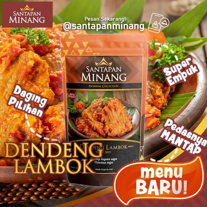 

Santapan Minang Dendeng Balado Sapi Basah Lambok Asli Khas Padang 250 Gram Halal