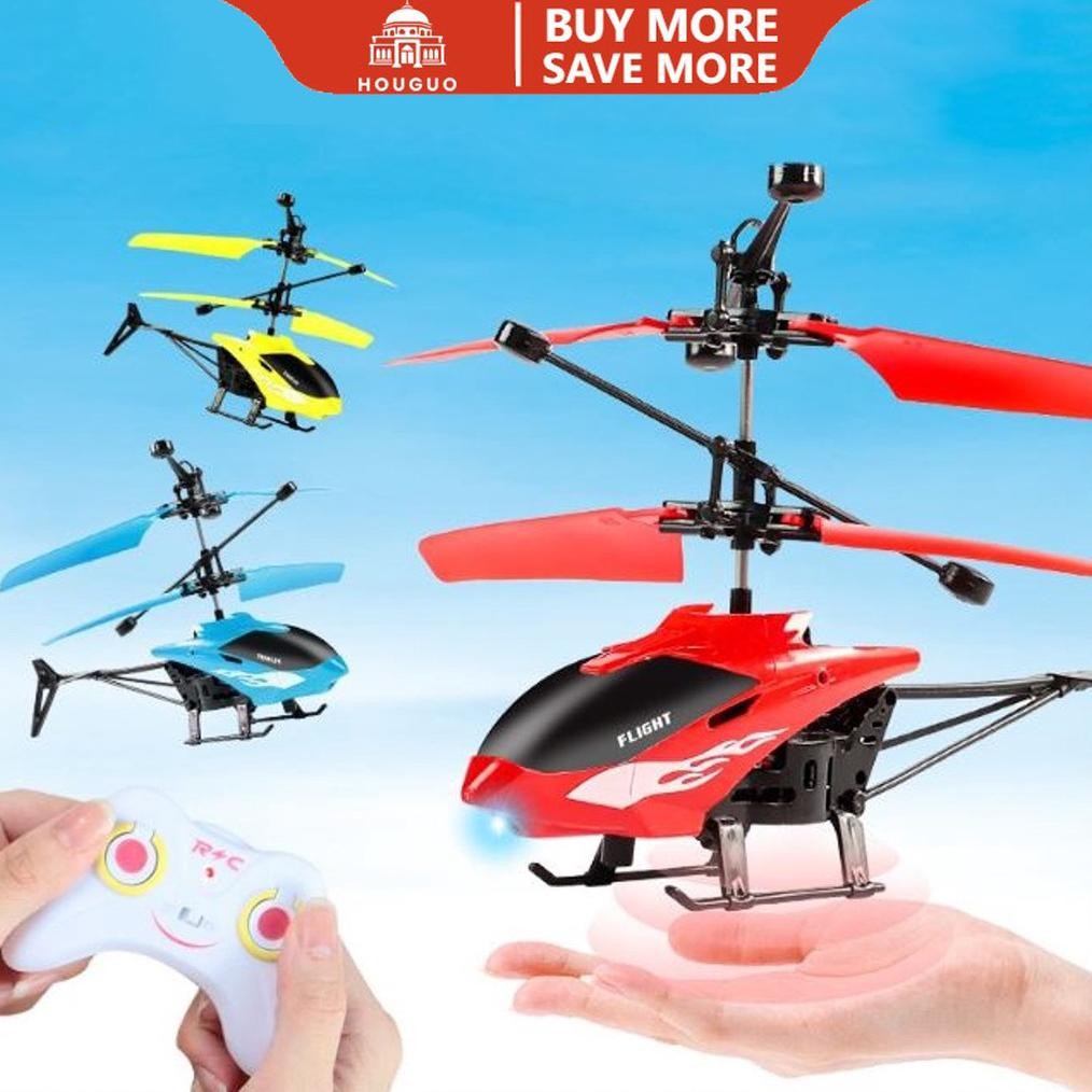 GV23 WDM-2227 HOUGUO Besar LED Helikopter RC Mainan Anak Mainan Pesawat Hadiah Ulang Tahun Remote Co