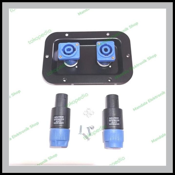 terminal box speaker kotak - jack speakon - socket speakon