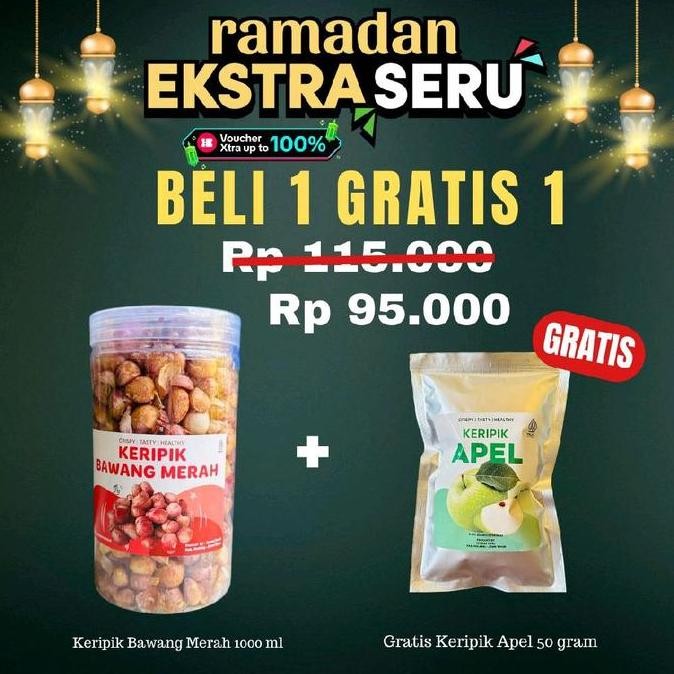 

KERIPIK BAWANG MERAH / BAWANG MERAH / 300ML, 400ML, 750ML, 1000ML