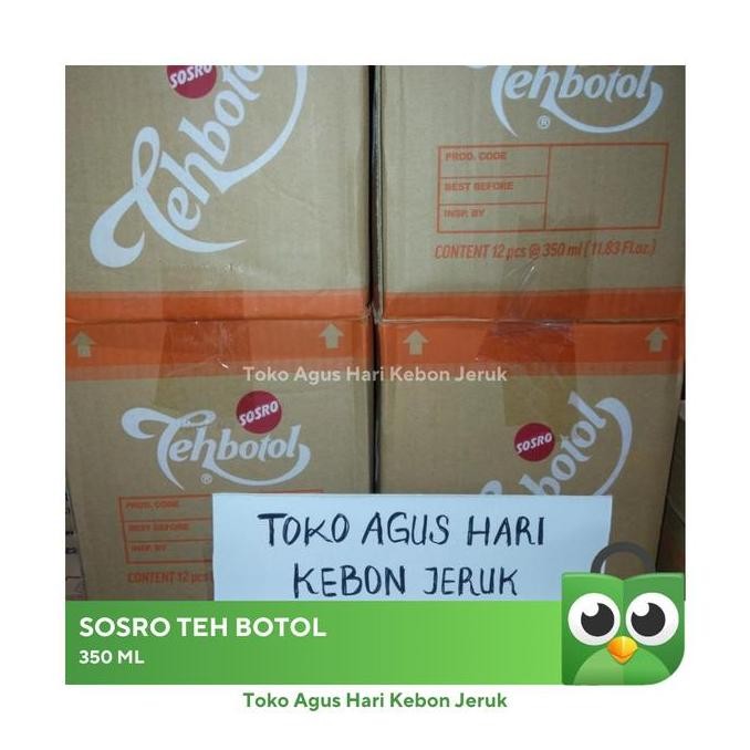 

Teh Botol Sosro 350 Ml, 1 Dus Isi 12 Botol Teh Kemasan