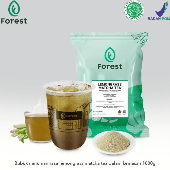 

Bubuk Minuman Lemongrass Matcha Tea Powder 500 G - Forest Bubble Drink