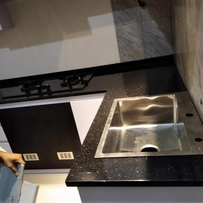 granit black gold top table / top table black gold