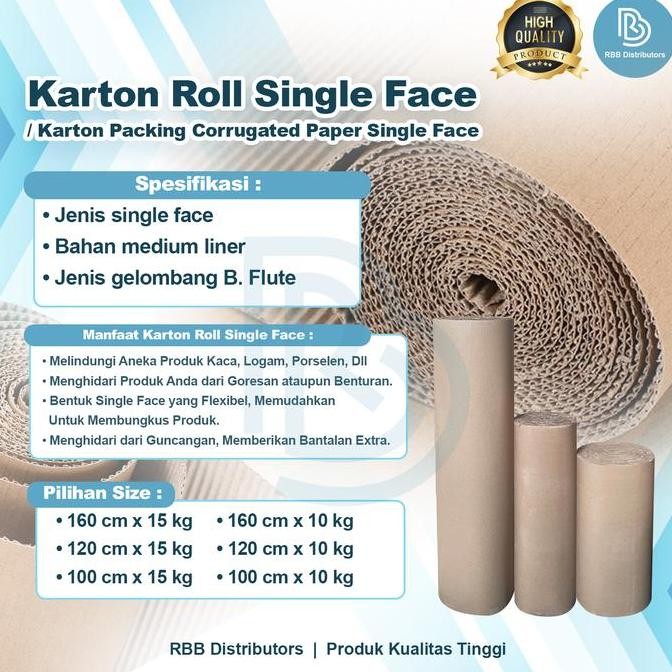 

Kardus Roll / Karton roll / Dus Gulungan / Single Face / Corrugated Roll 15 Kg
