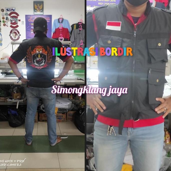BEBAS ONGKIR - rompi motor touring custom bordir
