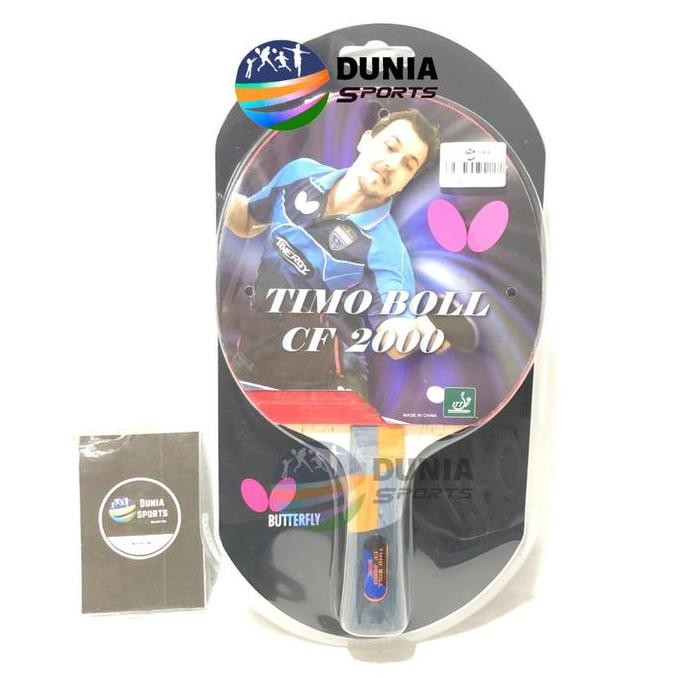 NEW BAD BAT PINGPONG TENIS MEJA BUTTERFLY TIMO BOLL CF2000 CARBON ORIGINAL