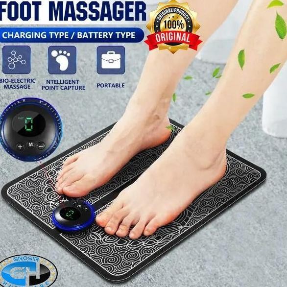 Original EMS Foot Massager Alat Pijat Kaki Terapi Elektrik Rechargeable Shopee