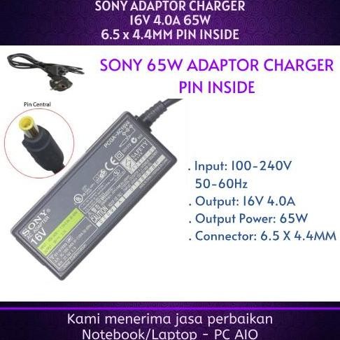 TERBARU - SONY 16v 4a VGN-B VGN-G VGN-S1 VGN-S2 VGN-S3 VGN-S5 VGN-S6 VGN-S7 VGN-S9 VGN-T VGN-TX VGN-