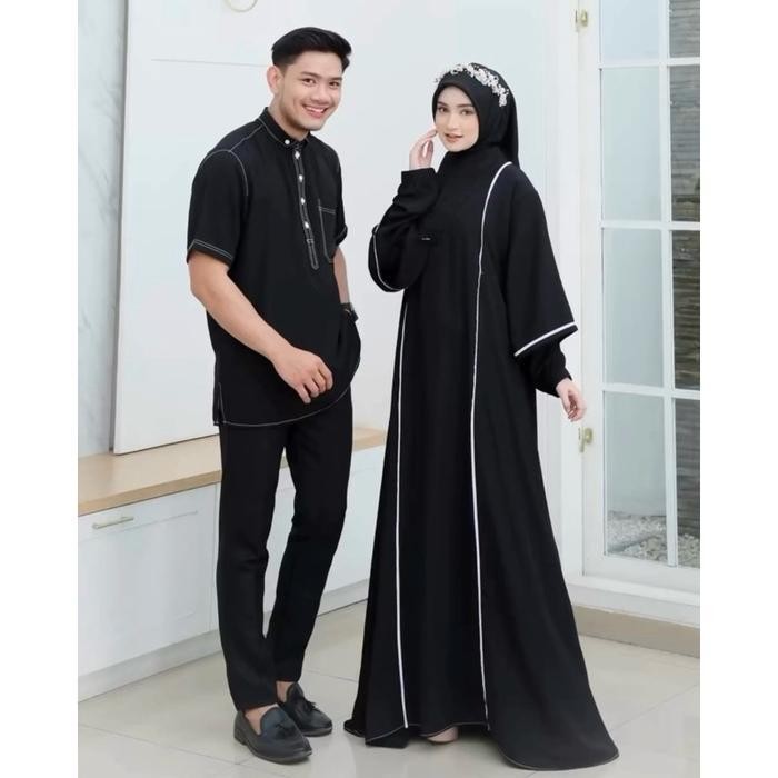 Bsh Raya Sarimbit Baju Keluarga (Dres Sarimbit Ramadhan Dress Couple Terbaru Nyaman One Set Family S