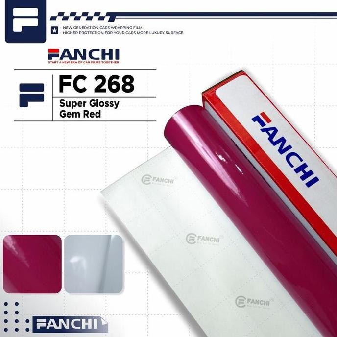 

ROLL Sticker Fanchi FC268 Super Glossy Gem Red 50cm x 8,5m ROLL