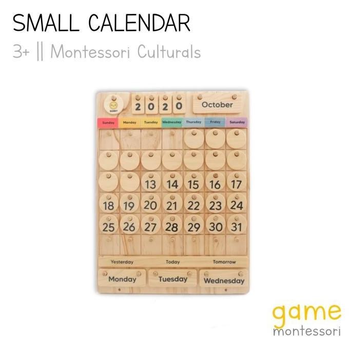 

GAME x BeezyBoard Rainbow Small Montess Wooden Calendar