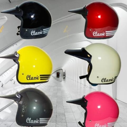 Helm Bogo Dewasa Sni Cewek Cowok Classic Pet Bogo Panjang / Helm Pria Wanita Dewasa Murah