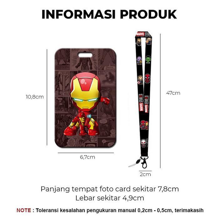 

Name Tag Id Card Holder Korea Motif Kartun Hardcase Aksesoris Gtg