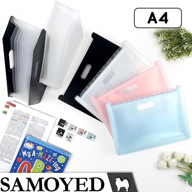 

Original Map Harmonika Sekat Expanding Folder Box File A4 Samoyed EFD-4S