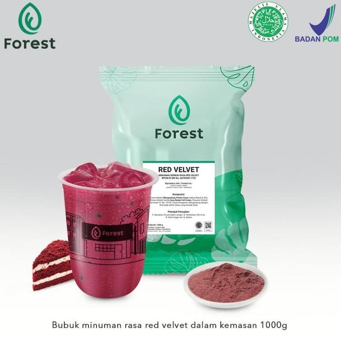 

Baru Bubuk Minuman Red Velvet 1Kg - Forest Bubble Drink Rasa Red Velvet Premium Kekinian