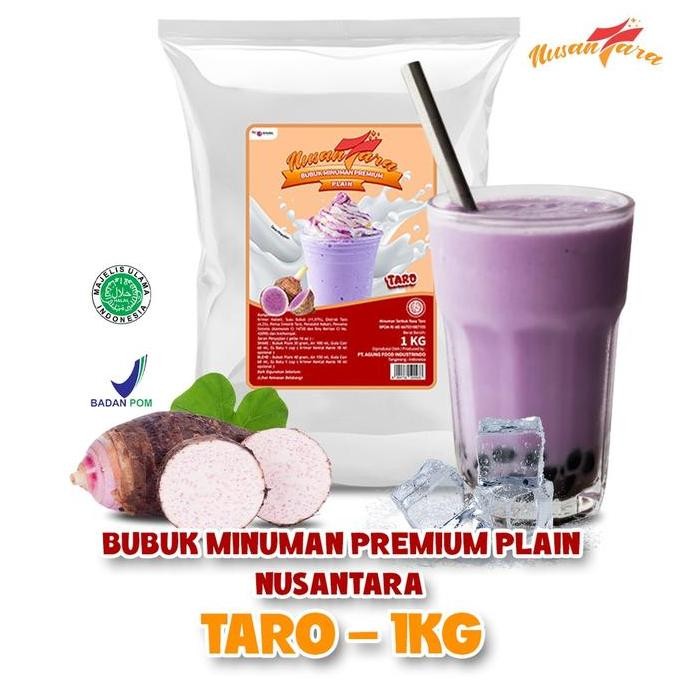 

Baru Nusantara Bubuk Minuman Taro Premium Plain 1Kg - Tanpa Gula, Grade Horeca Untuk Cafe & Usaha