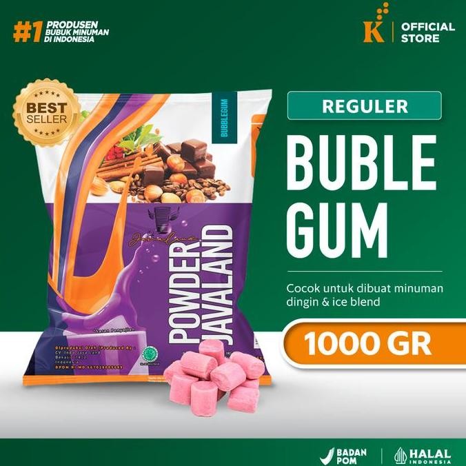 

Bubuk Minuman Bubble Powder Drink Bubble Gum Original Javaland 1Kg