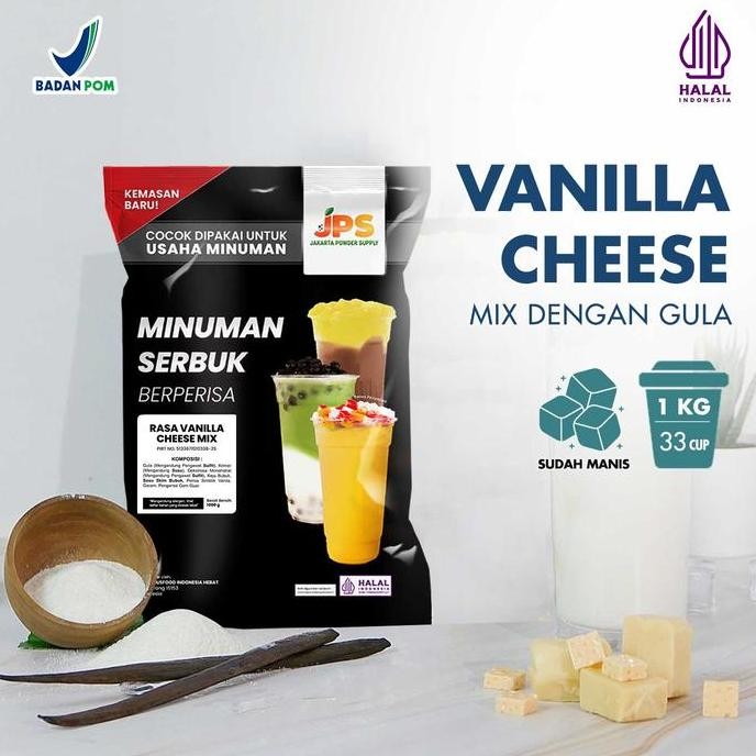 

Baru Jps Vanilla Cheese Mix Powder Drink - Bubuk Minuman Rasa Keju Vanilla Instan Manis Gula
