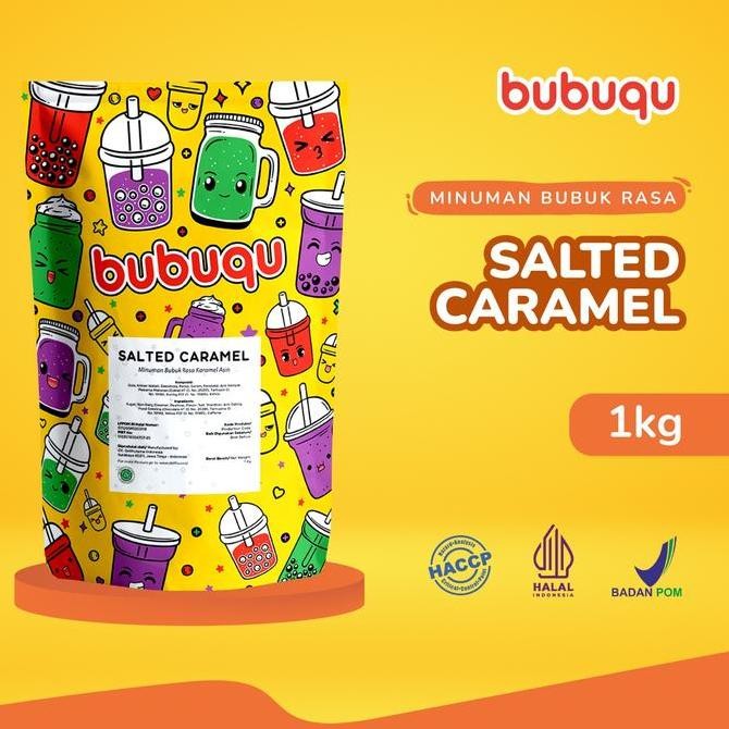 

Baru Bubuqu Salted Caramel Powder Drink 1Kg - Bubuk Minuman Karamel Asin Premium