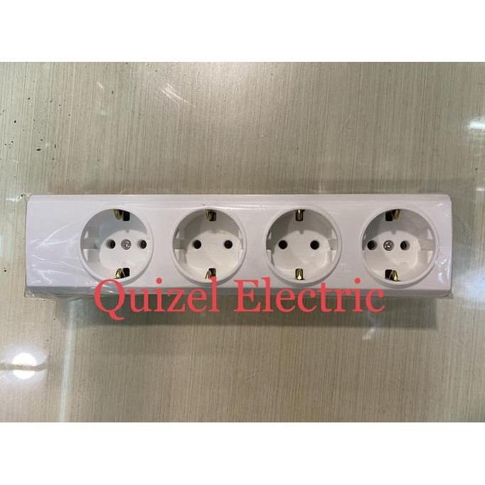 Baru Stop Kontak 4 Lubang Broco Colokan Terminal Dinding Sni Aman Dan Tahan Lama