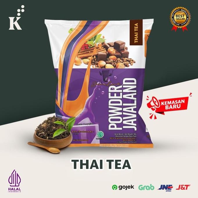 

Baru Javaland Bubuk Thai Tea 1 Kg Bubble Powder Drink Thai Tea Asli + Gula