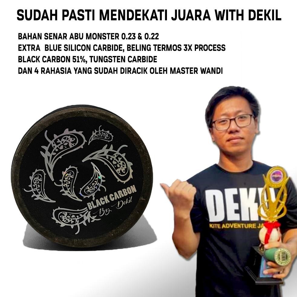 GTU-712 DEKIL Black Carbon Gelasan Matot Senar Mati Tournament Hemat