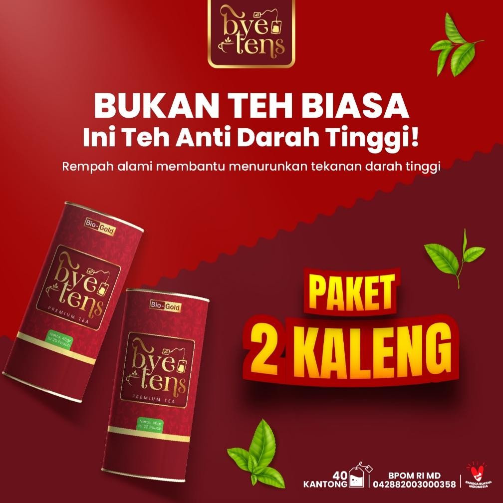 

SALE! BYE TENS TEA BUNDLING 2 KALENG - TEH DAUN SELEDRI & MENGKUDU HERBAL HIPERTENSI