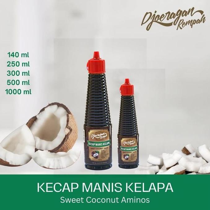 

Djoeragan Rempah Kecap Manis Kelapa ( Bebas Kedelai dan MSG ) 300 mL